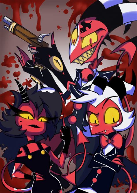 Helluva boss i.m.p - Follow on IGTikTokJoin Fan Lab. The I.M.P (Immediate Murder Professionals) are the main protagonists of the adult animated webseries Helluva Boss, a spinoff series set in the same universe as Hazbin Hotel. Unlike the cast of Hazbin Hotel, however, I.M.P are proudly small demons and set to make a profit on their already violent... 